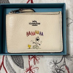 Coach X Peanuts Lmtd Ed. Boxed Mini Skinny ID Case